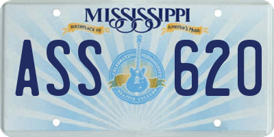 MS license plate ASS620