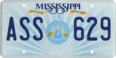 MS license plate ASS629