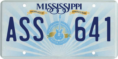 MS license plate ASS641