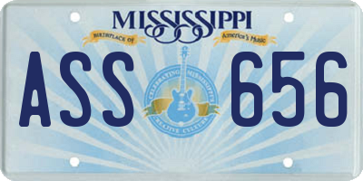 MS license plate ASS656