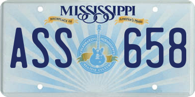 MS license plate ASS658