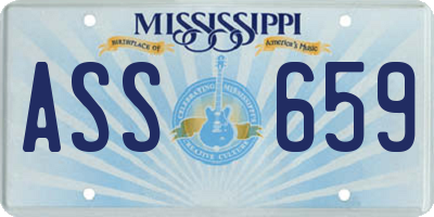 MS license plate ASS659