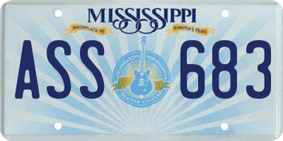MS license plate ASS683