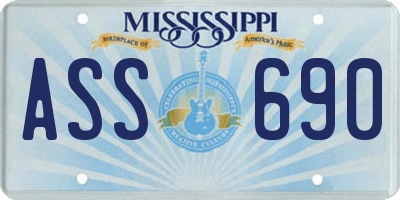 MS license plate ASS690