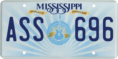 MS license plate ASS696