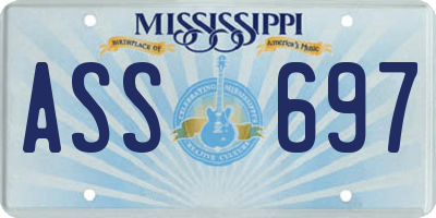 MS license plate ASS697