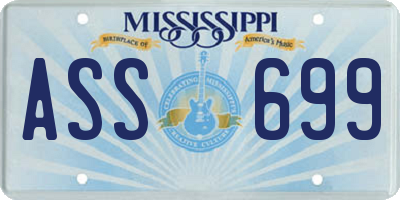 MS license plate ASS699