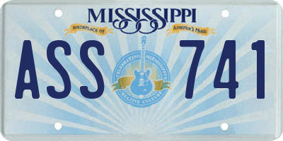 MS license plate ASS741