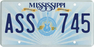 MS license plate ASS745