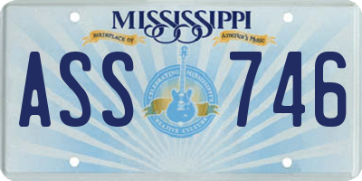 MS license plate ASS746