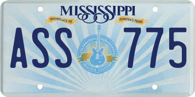 MS license plate ASS775