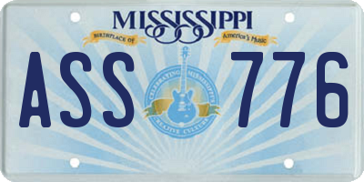 MS license plate ASS776