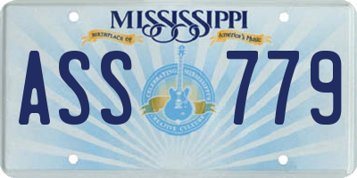 MS license plate ASS779