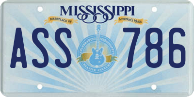 MS license plate ASS786