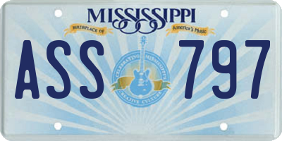 MS license plate ASS797