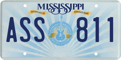 MS license plate ASS811
