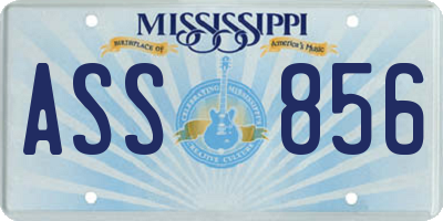 MS license plate ASS856