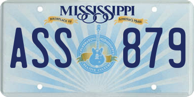 MS license plate ASS879