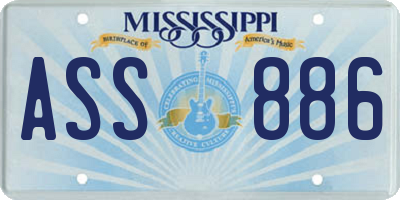 MS license plate ASS886