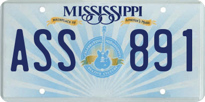 MS license plate ASS891