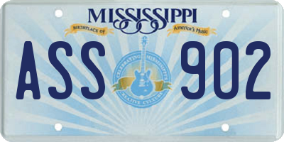 MS license plate ASS902