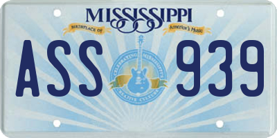 MS license plate ASS939