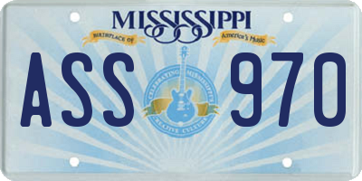 MS license plate ASS970