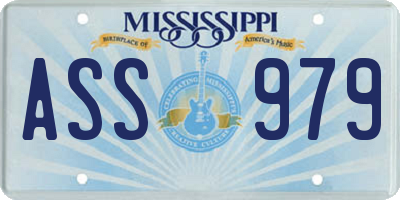 MS license plate ASS979