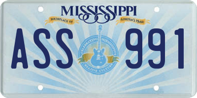 MS license plate ASS991