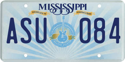 MS license plate ASU084
