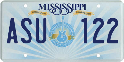 MS license plate ASU122