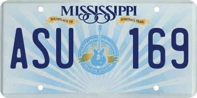 MS license plate ASU169