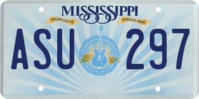 MS license plate ASU297