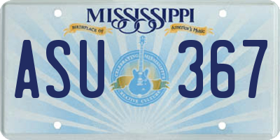MS license plate ASU367