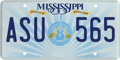 MS license plate ASU565