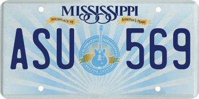 MS license plate ASU569
