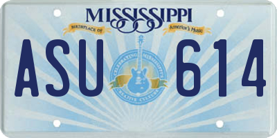 MS license plate ASU614