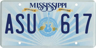 MS license plate ASU617