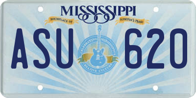MS license plate ASU620