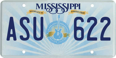 MS license plate ASU622