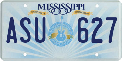 MS license plate ASU627