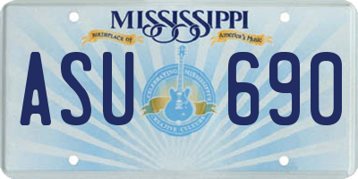 MS license plate ASU690