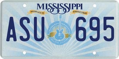 MS license plate ASU695