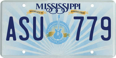 MS license plate ASU779