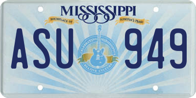 MS license plate ASU949