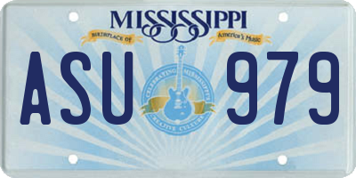 MS license plate ASU979