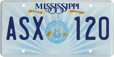MS license plate ASX120