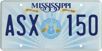 MS license plate ASX150