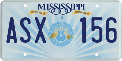 MS license plate ASX156