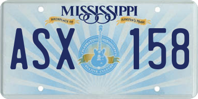 MS license plate ASX158